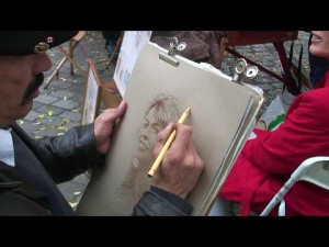 A_pastel_portrait_Tutorial_from_the_Place_du_Tertre_in_Paris