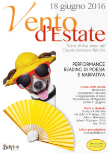 Vento d'Estate - Serata di fine anno del Circolo letterario Bel-Ami
